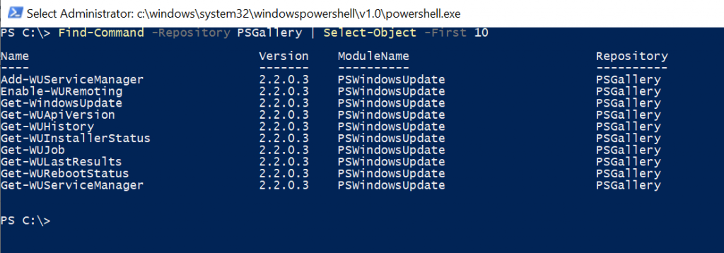 Find Command in PowerShell