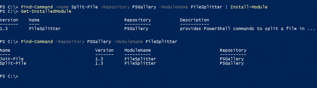 PowerShell Find-Command location and Install