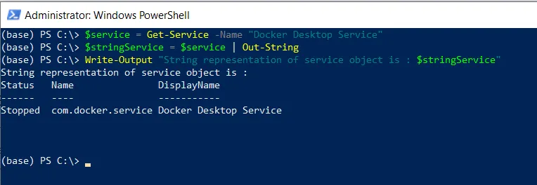 PowerShell convert object to string using Out-String cmdlet