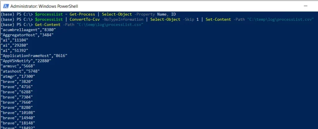 PowerShell export csv with no header