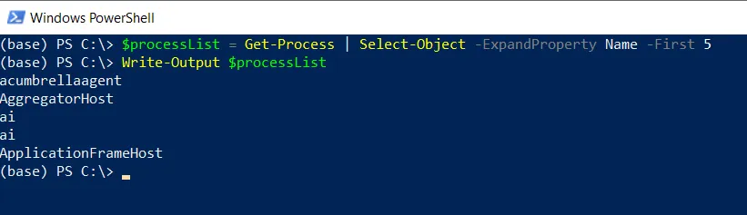 Select Ony Value with Select-Object in PowerShell