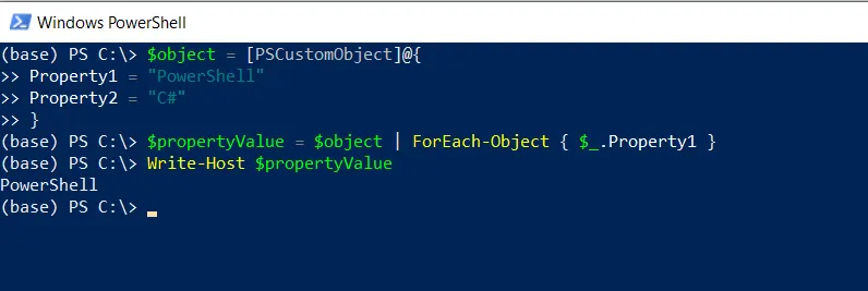 Select Ony Value with ForEach-Object in PowerShell