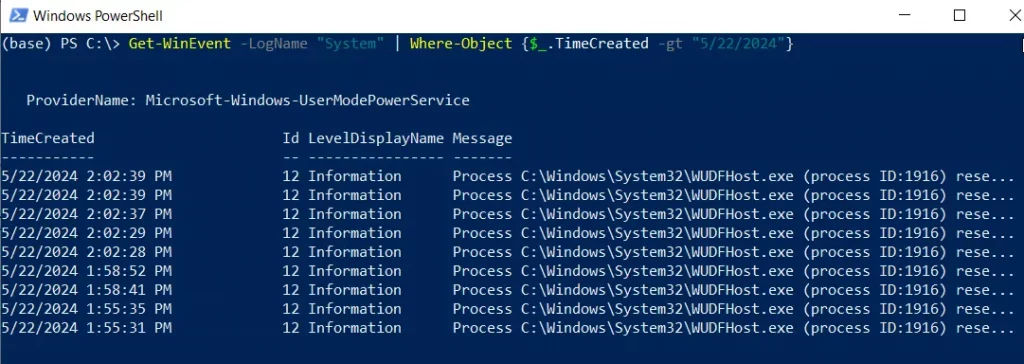 Powershell where-object date greater than